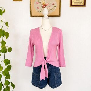 August-silk Women's Pink Cardigan